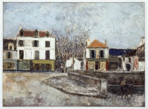 Plaza del Puente en Sarcelles de Maurice Utrillo