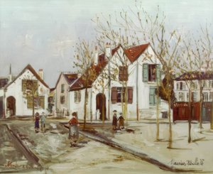 Plaza en Nanterre de Maurice Utrillo
