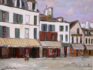 Restaurante de la Madre Catherine, Montmartre de Maurice Utrillo