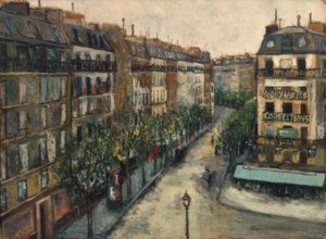 Calle Custine en Montmartre de Maurice Utrillo
