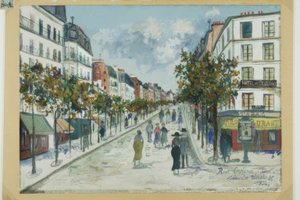 Rue Ordener, París de Maurice Utrillo