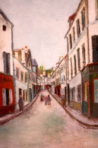Calle en Pontoise de Maurice Utrillo