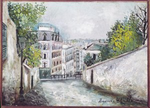 Calle Mont-Cenis, Montmartre de Maurice Utrillo