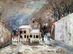 Nieve en Montmartre de Maurice Utrillo