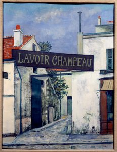 La lavandería Champeau, siglo XX (óleo sobre lienzo)