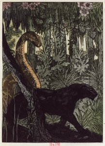 La caza de Kaa, ilustración de 