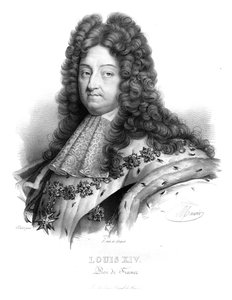 Rey Luis XIV de Francia, c1820s