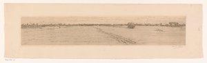Paisaje de pradera con carro de heno de Maurits van der Valk (signed by artist)