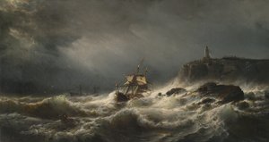 Naufragio en la Isla de Jersey, 1862