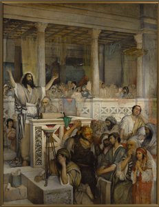 Cristo predicando en Cafarnaúm de Maurycy Gottlieb