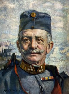 Retrato de Conrad von Hotzendorf (1852-1925), mariscal del Ejército Austrohúngaro de Max Antlers