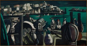 Vista de Génova: El puerto de Génova de Max Beckmann