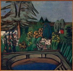 Jardín floreciente de Max Beckmann