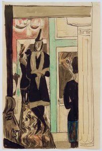 Café (Teléfono) de Max Beckmann