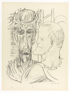 Cristo y Pilato, lámina 15 de Day and Dream de Max Beckmann