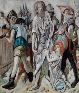 Cristo y la pecadora de Max Beckmann