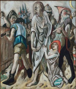 Cristo y la adúltera de Max Beckmann