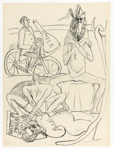 Circo, lámina 12 de Día y Sueño de Max Beckmann