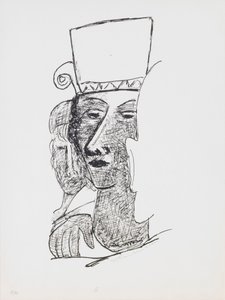 Pareja de baile, lámina 7 del portafolio “Día y Sueño” de Max Beckmann