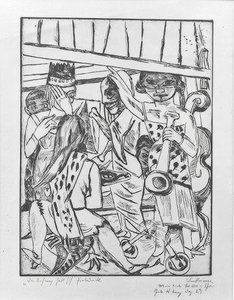 El telón se levanta de Max Beckmann