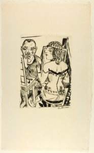 Camerino, lámina dos de Jahrmarkt de Max Beckmann