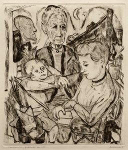 Escena familiar de Max Beckmann
