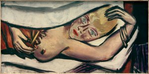 Mujer en la cama de Max Beckmann