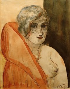 Mujer con piel de Max Beckmann