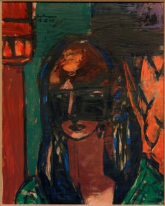 Mujer con máscara de Max Beckmann