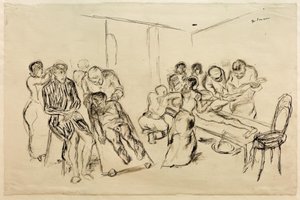 Gran sala de operaciones de Max Beckmann