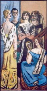 Gran retrato de mujeres (Cinco mujeres) de Max Beckmann