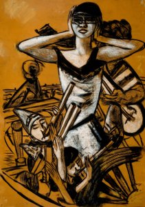 Carnaval en Nápoles de Max Beckmann
