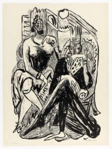 Rey y demagogo, lámina ocho de Day and Dream de Max Beckmann