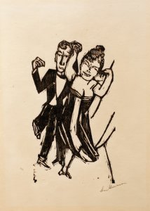 Pequeña pareja bailando