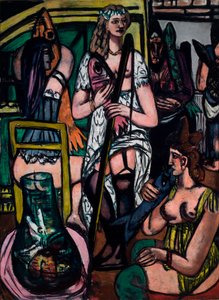 Gran cuadro de mujeres. Pescadoras de Max Beckmann