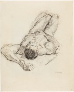 Desnudo masculino reclinado de Max Beckmann
