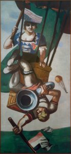 Acróbatas aéreos de Max Beckmann