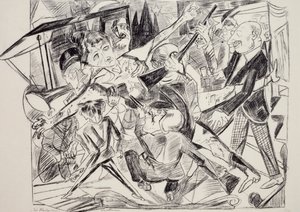 Martirio, de Max Beckmann (1884-1950), grabado. Alemania, siglo XX. de Max Beckmann