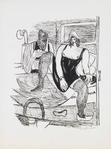 Mañana, placa 11 de la cartera "Día y Sueño" de Max Beckmann