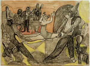 Club nocturno en Nueva York de Max Beckmann