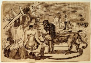 Perseo (Hércules) última tarea de Max Beckmann