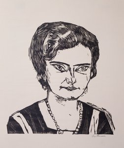 Retrato de Frau HM (Naila) de Max Beckmann