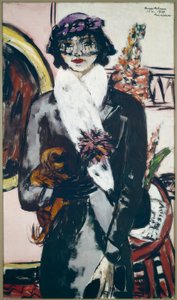 Quappi con piel blanca de Max Beckmann
