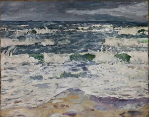 Paisaje marino, c.1907 (óleo sobre lienzo) de Max Beckmann