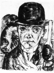 Autorretrato con sombrero rígido