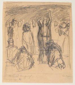 Boceto para el Sermón de la Montaña de Max Beckmann