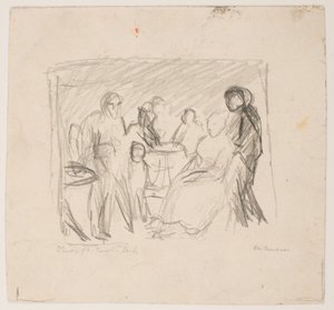 Boceto para la familia Zech de Max Beckmann