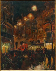 Calle de noche de Max Beckmann