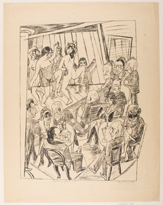 Striptease, lámina 4 de la serie “Viaje a Berlín 1922”
