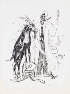 El Buck, lámina 9 de la cartera “Día y Sueño” de Max Beckmann